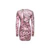 PINKO Printed Plain Knit Mini Long Sleeve Dress Women dresses Rose-Pink 103257A1O5-UY6