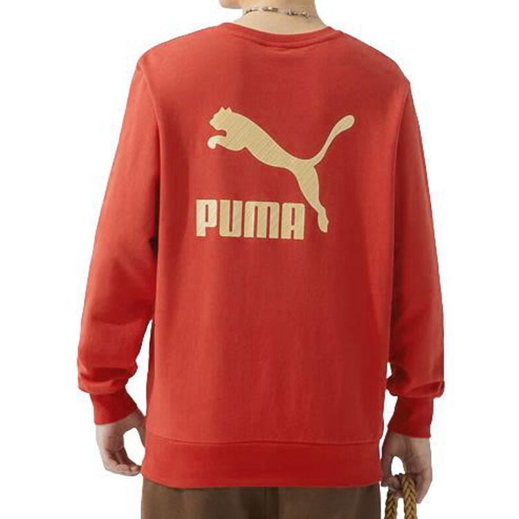 Puma Sweatshirts Unisex Red Crew Neck Moderate Regular 625825-11