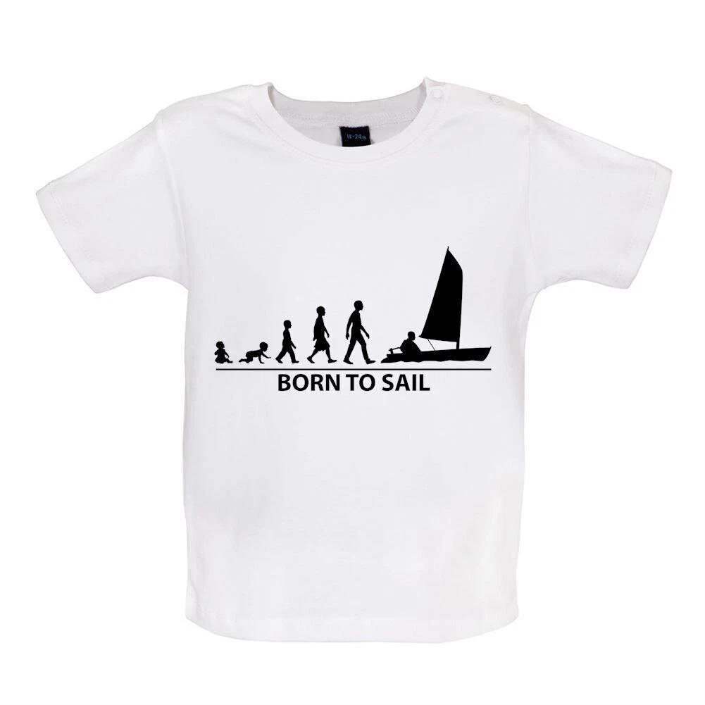 Born To Sailing - T-Shirt / Bodysuit - Sailing Sailor Boat Boats Funny Hobby 100