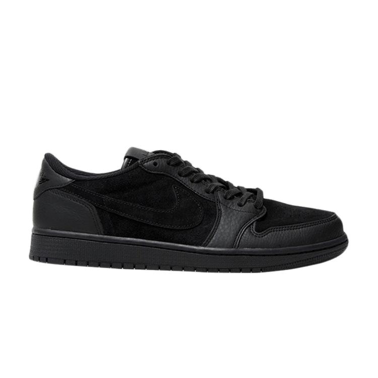 Air Jordan 1 Retro Low OG Premium Triple Black Men Sneakers Black-Black 919701-010