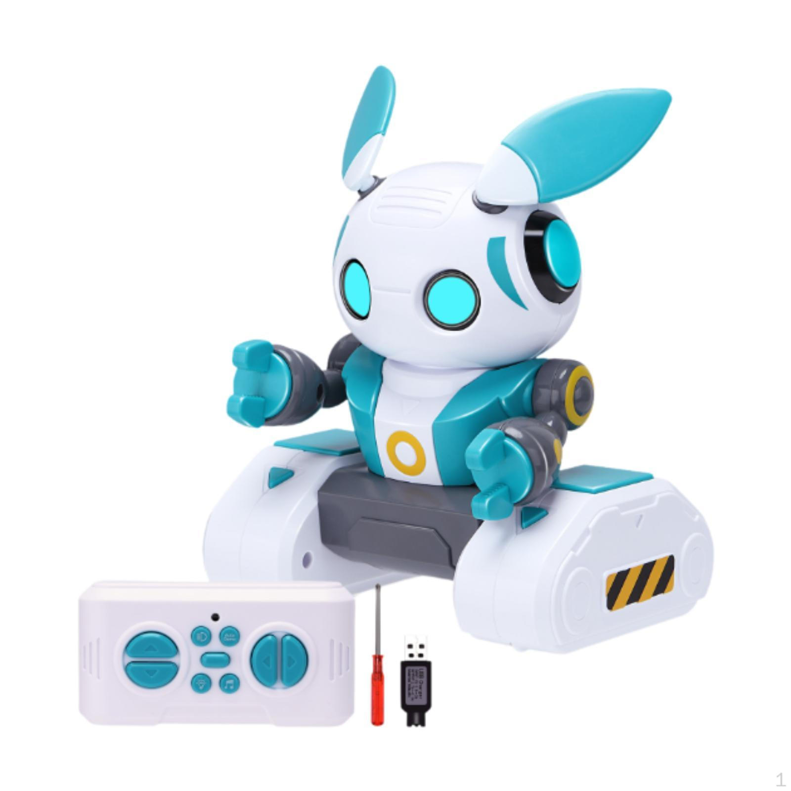 

Mini Robot Boys Smart Robotic Toy with LED Eyes Creative Remote Control for Kids Electric