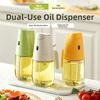 300/500ml Glass Oil Vinegar Bottle, Two-Way Spray Design, Kitchen Home Non-Drip Storage Seasoning Bottle