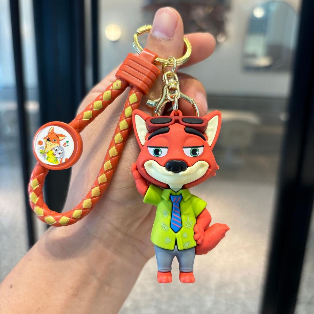 Disneys Zootopia Keychain Cartoon Character Keyrings Judy Nick and Chief Bogo Couples Bag Accessories and Holiday Gifts