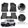TPE Car Floor Mats for Jeep Renegade 2015 2016 2017-2020 Waterproof Protective Rubber Car Pad Liner Auto Interior Accessories