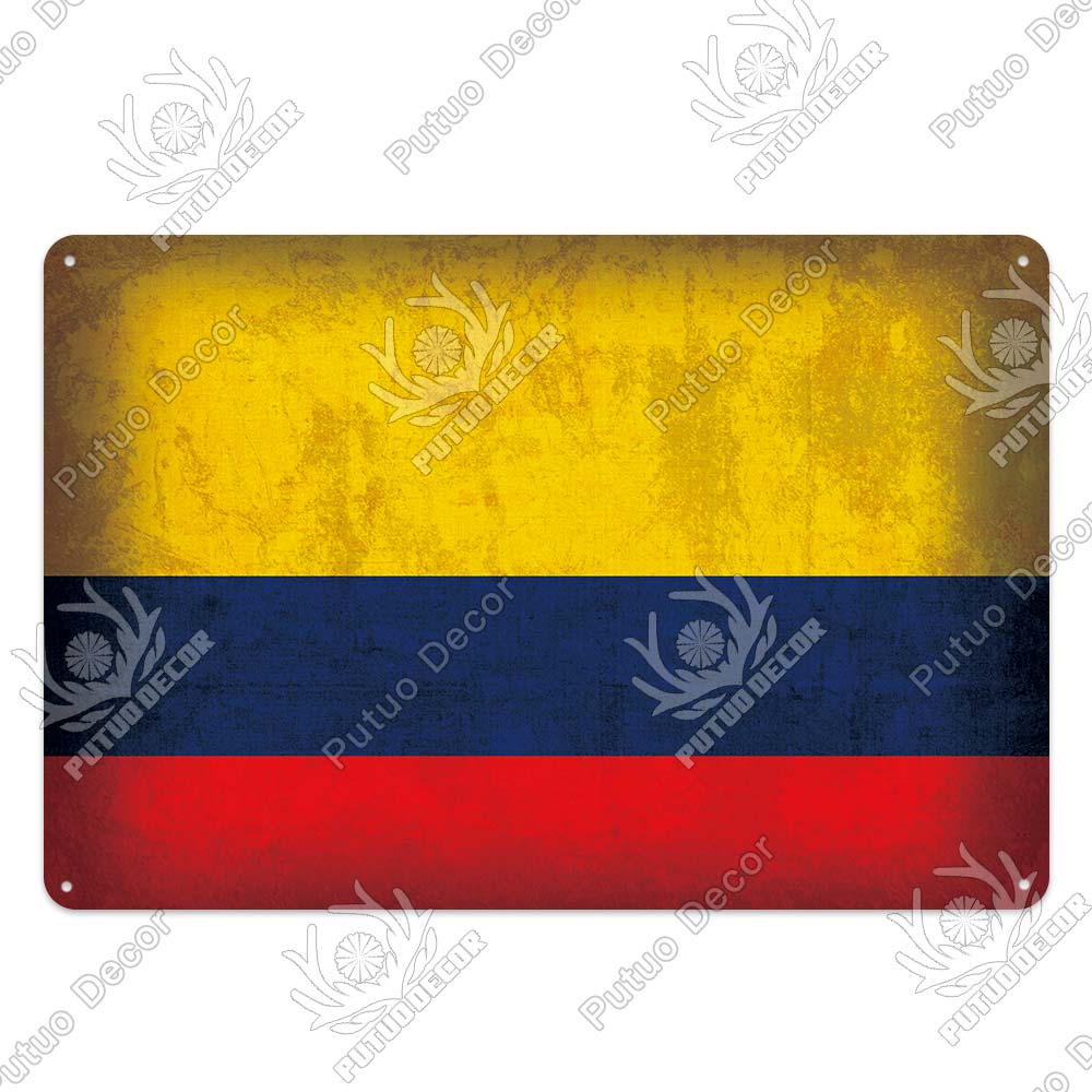 Dekorationsflagga Vintage Plakett Metallplatta Tennskylt Väggkonst Dekoration Affischer Man Cave Bar Pub Vardagsrum Hem Järnmålning