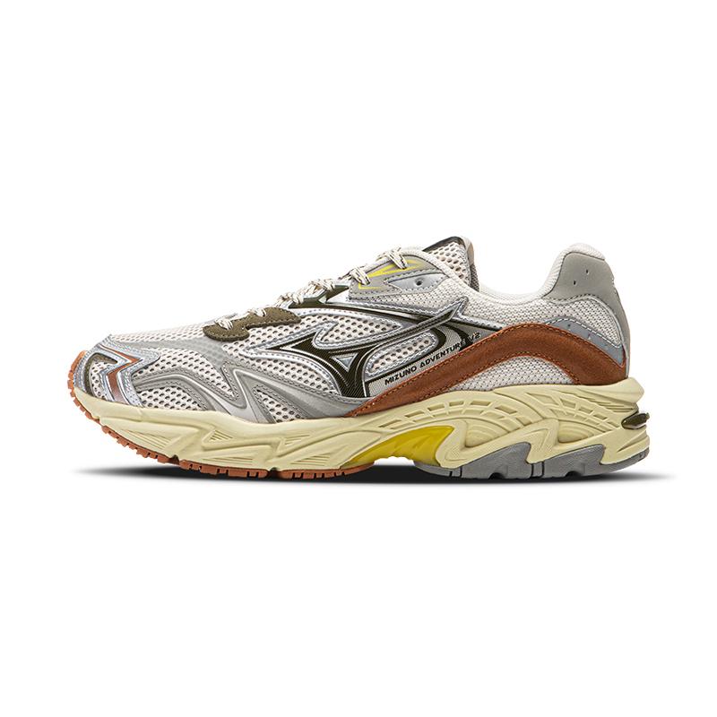 Mizuno Adventure V2 Comfortable Versatile Durable Breathable Low-Top Dad Shoes Unisex Sneakers Silver Brown D1GH250305