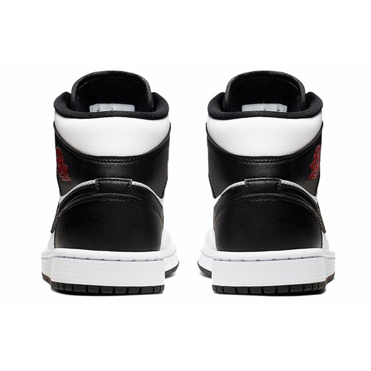 New JORDAN 1 Mid Reverse Black Toe Women's BQ6472-101