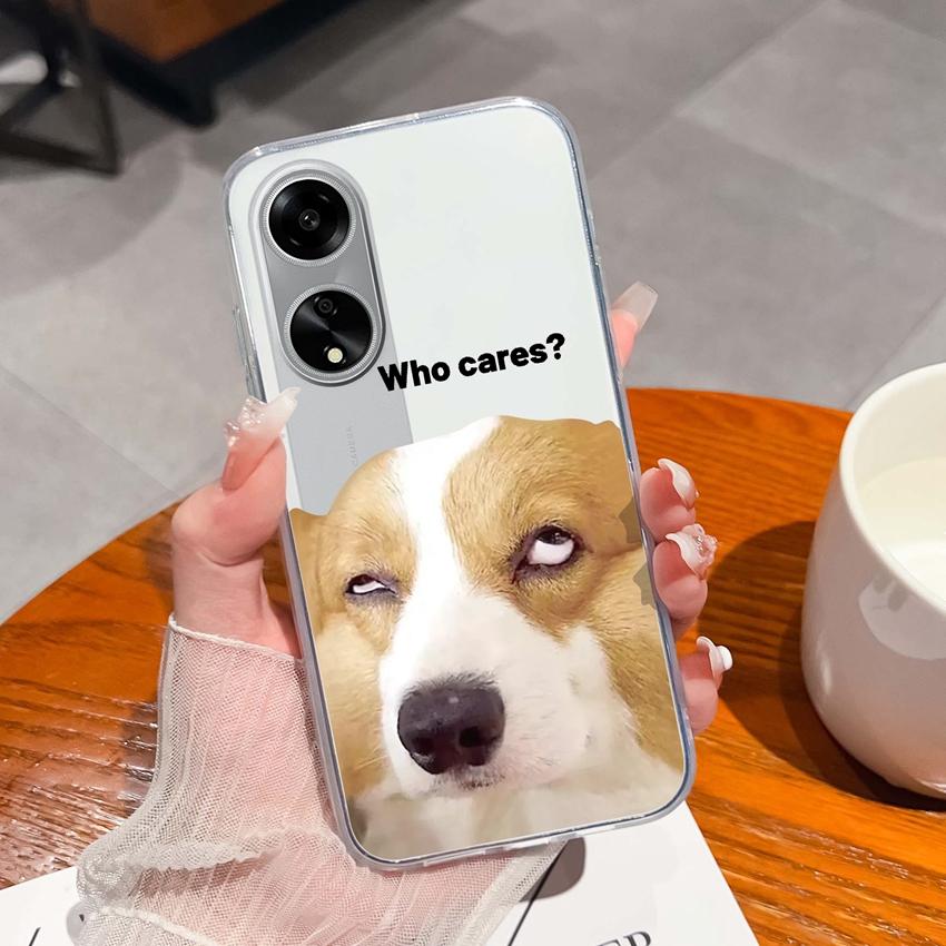 For Oppo A1 A11 A12 A15 A17K Luxury Transparent Lens Protection Cases Mysterious Whale Pattern Shockproof Protective Back Cover Shell For Oppo Housing