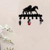 Horse Shaped Metal Wall Hook, Rustic Coat Hat Towel Rack for Entryway Bathroom Cloakroom, Durable Key Holder