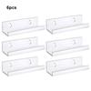 6piece Vinyl Record Display Shelf Acrylic Shelves For Home Office Organization Picture Shelf Ledge