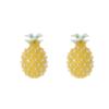 Nouvelle Mode Créative Fruit Personnalité Bijoux Argent Sterling 925 Adorable Doux Mignon Ananas Cristal Femmes Boucles d'Oreilles Puces Se578