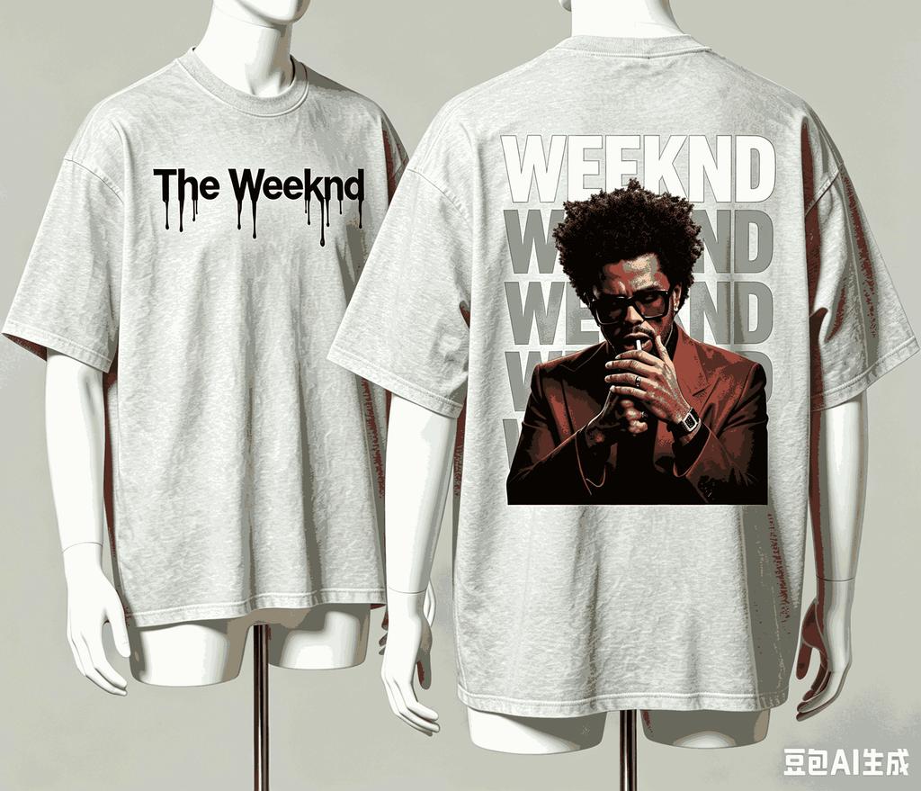 The Weeknd per Regalo Fan T-shirt Uomo Donna Harajuku Oversize Unisex Manica Corta Streetwear alta qualità Coppie Classico morbido Retro Moda
