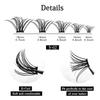 DIY Individual Eyelash Extensions Easy To Use Realistic Look Lash Extension for Women and Girls Cosmetic Supplies