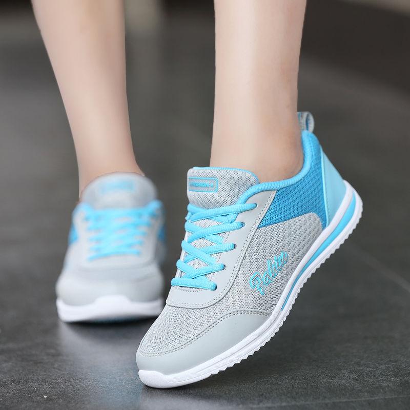 Summer new mesh breathable sneakers soft-soled casual running shoes lightweight mesh shoes tide