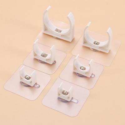 1/5 Piezas Abrazadera para Tubería Autoadhesiva sin Taladro Soporte para Tubo de Agua de Riego de Jardín Acuario Pecera Accesorios de Enganche Fijos