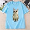 Meowl Cat Owl Tshirt Cute Cat Graphic Tee Unisex Casual Cotton Printed Short Sleeve T Shirt Crewneck Printed Tshirts