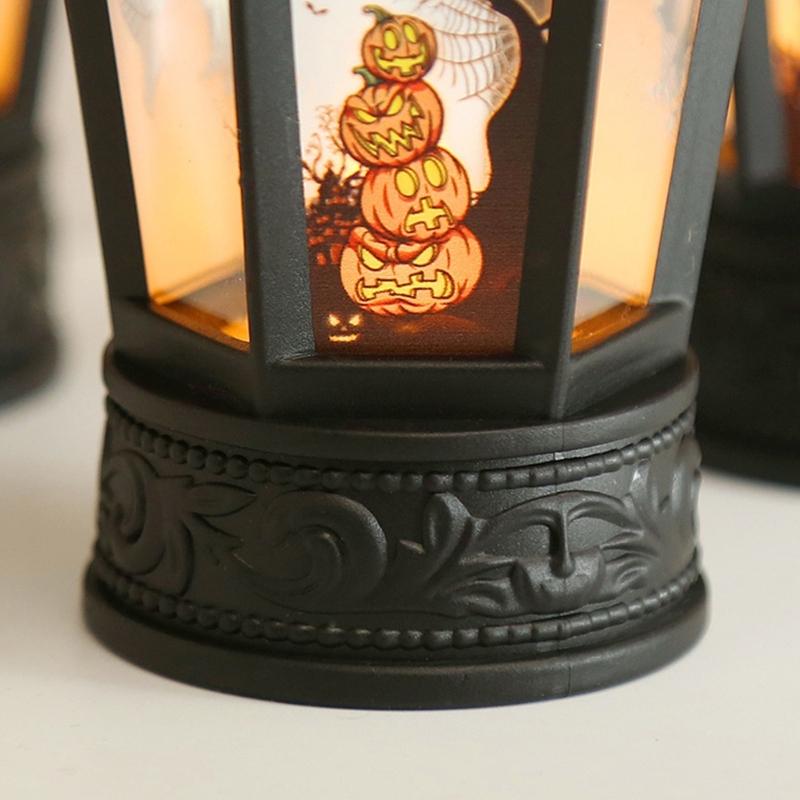Festival Halloween LED Pumpkin Hand Lamp Halloween Pumpkin LED Hand Lamp with Designs for Celebratory Event Lighting