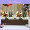 Santa Claus Resin Music Box Christmas Scene With Light For Holiday Decorations And Gifts