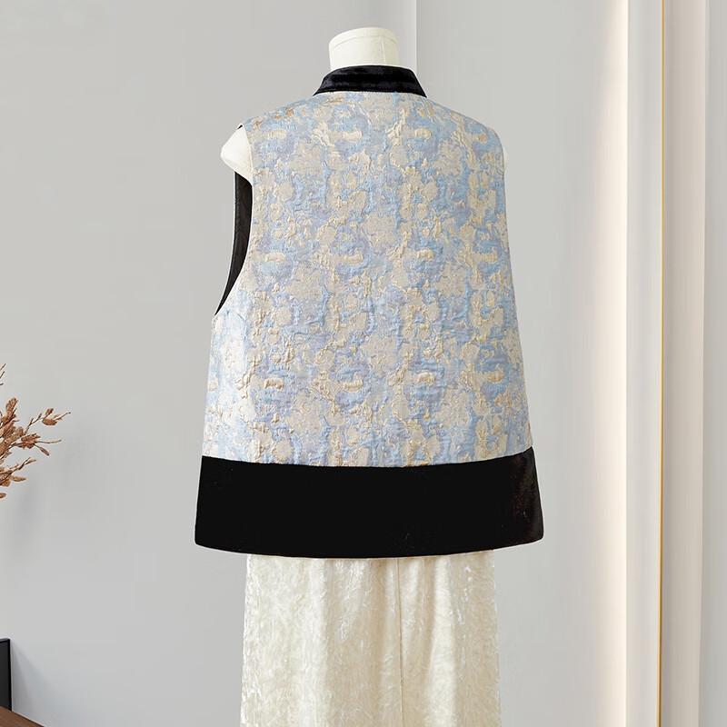 Women's Retro National Style Jacquard Cotton Vest