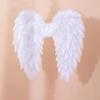 Photo Props Angel Feather Wing Large Halloween Wing Simple Devil Feather Wing  Adult