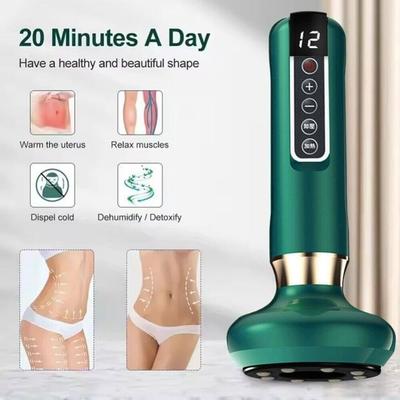 Electric Cupping Massage Device Vacuum Guasha Massager Jars Infrared Heating for Back Scraping Can Fatigue Relieve Health