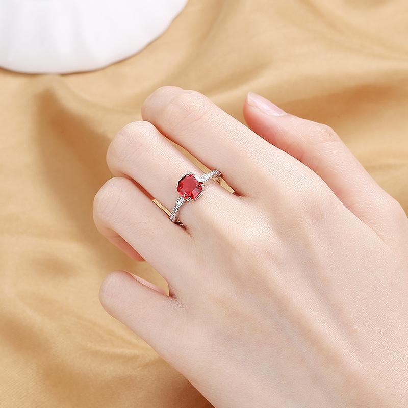 Lindon Classic Copper Alloy Zircon Ring Ladies Jewelry Wedding Promise Party Gift