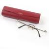 Very Good Cartier Glasses 135 Side Diamond 2P Two Point Silver diamond mens Used