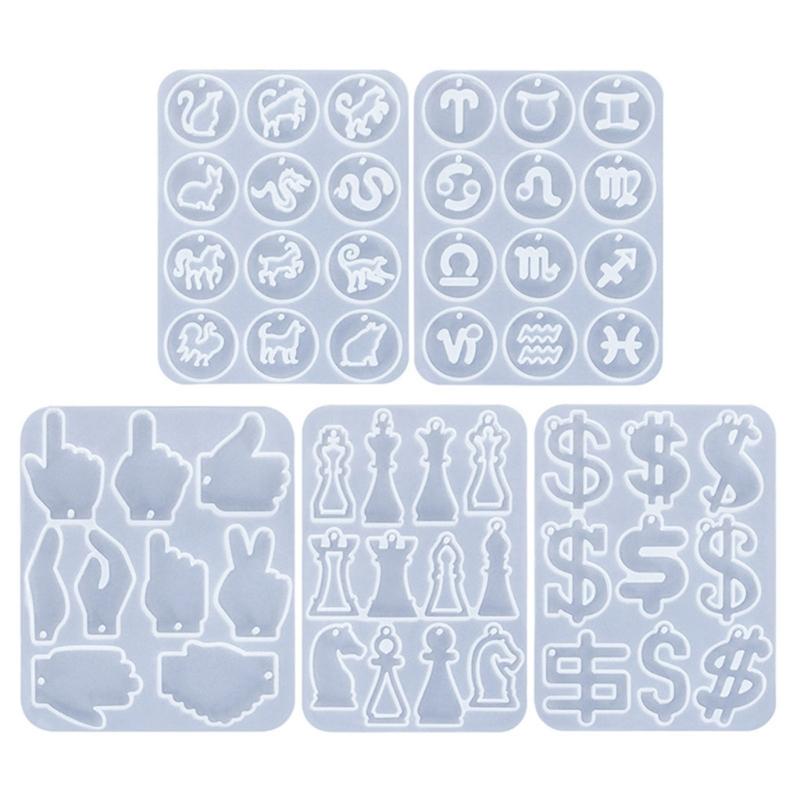 Versatile Silicone Molds DIY Jewelry Making Moulds Fashion Accessories Mould Resin Casting Mold Earrings Pendant Molds