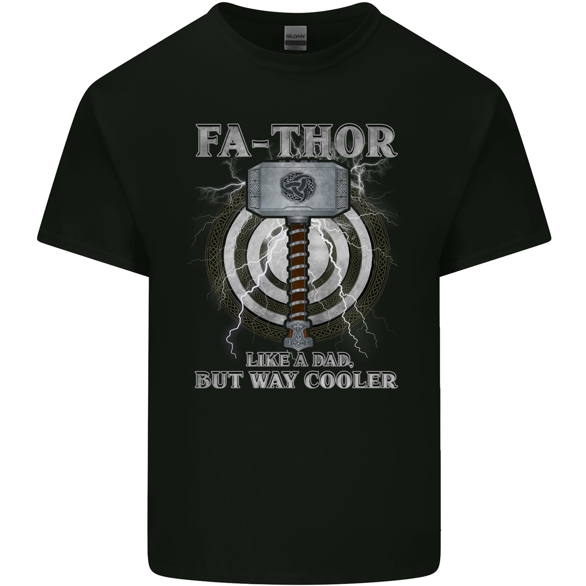 FATHOR Funny Fathers Day Thor Dad Unisexs Light Cotton TShirt S