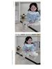 Korean Style Baby Girl Autumn Sweatshirt & Skirt Set with Cartoon Print