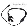 4-in-1 USB C To Multi Charging Cable USB C To Micro USB + Type C Universal