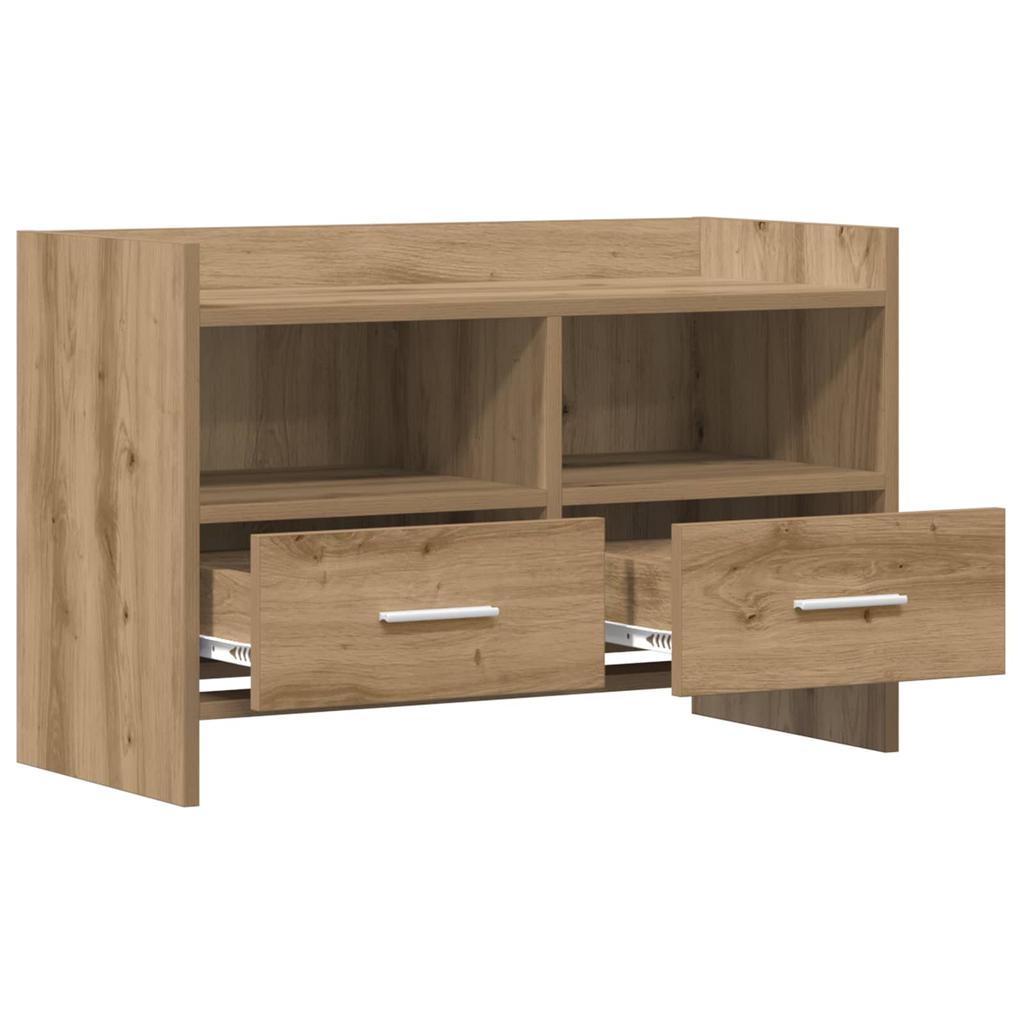 TV Stand 71.5 x 33 x 47 cm Artisan Oak Wood Based Material