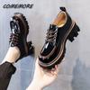 Ladies Shoes Loafers Mary Jane Women's Japanese Retro Soft-soled Girls Thick-soled High-heels Platform Luxury Designer Round Toe
