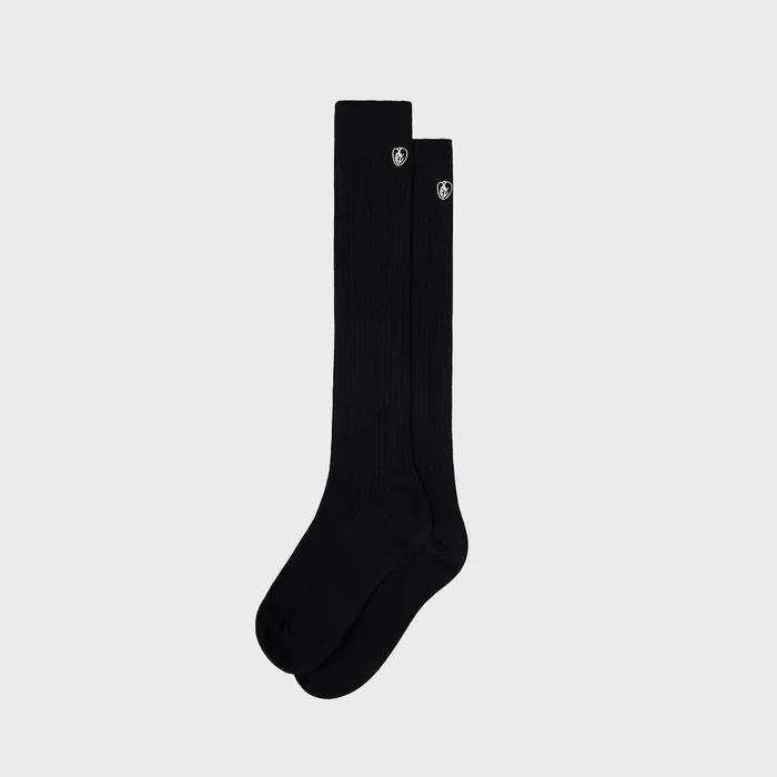 Basic Daily Rib Knee Socks_4 Colors