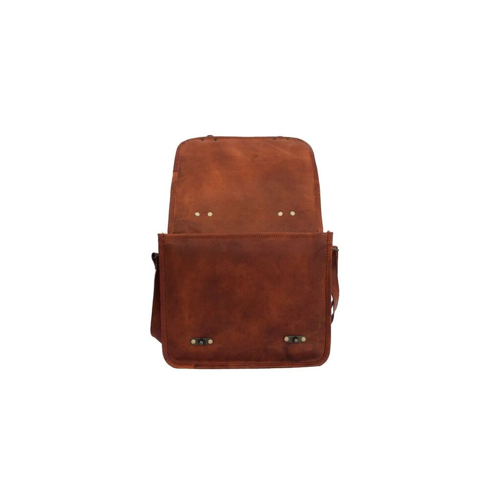 Kozí kožená brašna Messenger Bag Kabelka iPad Tab Crossbody Sling Bag 11 In