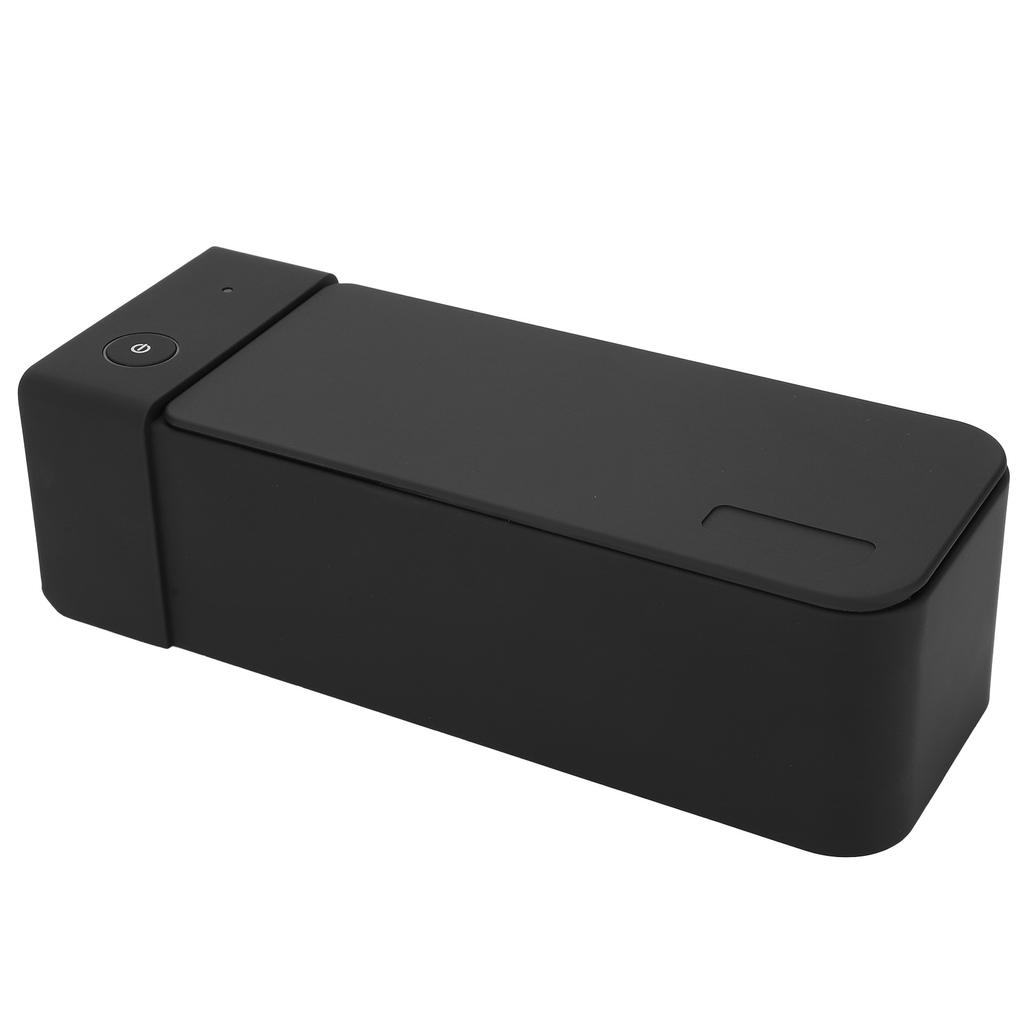 Jewelry Washing Machine Black 50kHz Ultrasonic Cleaner for Glasses MK186 600ml 15W