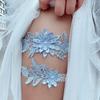 Floral Lace Bride Wedding Garter Set Sexy Elastic Leg Ring Romantic Wedding Gift for Something