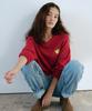 Yulago Wappen Boxy V-Neck Knit