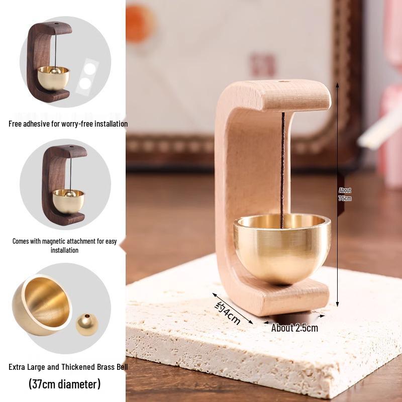 Newcomer Exclusive: Suction Cup Copper Doorbell & Healing Wind Chime for Homes & Shops