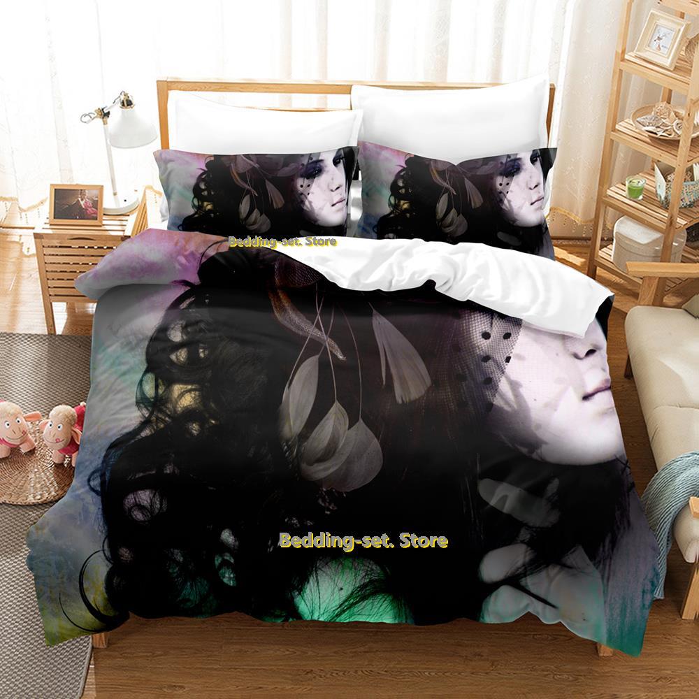 Comforter Dark Emo Bedding Set Single Twin Full Queen King Size Bed Set Adult Kid Bedroom s 3D Print Anime Bed