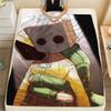1Pc Little Nightmares Print Flannel Blanket, High Quality Comfortable for All Seasons, Home Decor, Warmth and Comfort, Perfect for Christmas Gifts