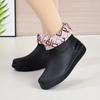 New fashionable women's low-tube rain boots warm and non-slip short tube water shoes beef tendon sole wear-resistant adult water shoes