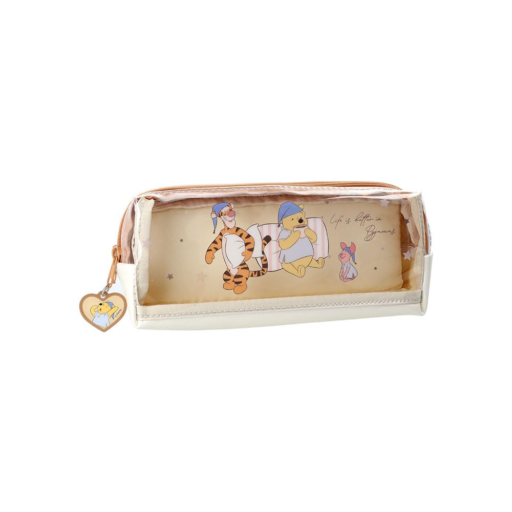 Stationery Winnie the Pooh Disney Goods Pencil Large Capacity Double Zipper Pencil Winnie the S1429698 Sun-Star Case, Case, Pooh,
