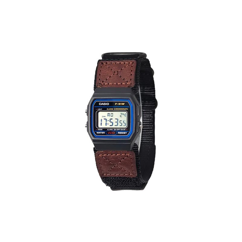 CASIO Customized watch modified series classic retro small square watch fashion trend life waterproof f-91w-1 modified-Jiyang Qu f-91w-1