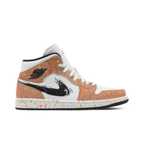 Air Jordan 1 Mid SE Brushstroke Paint Splatter DA8005-100