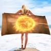 Sun Print Microfiber Beach Towel Large Quick Dry Sand Proof Absorbent Towel for Adult Travel Swimming