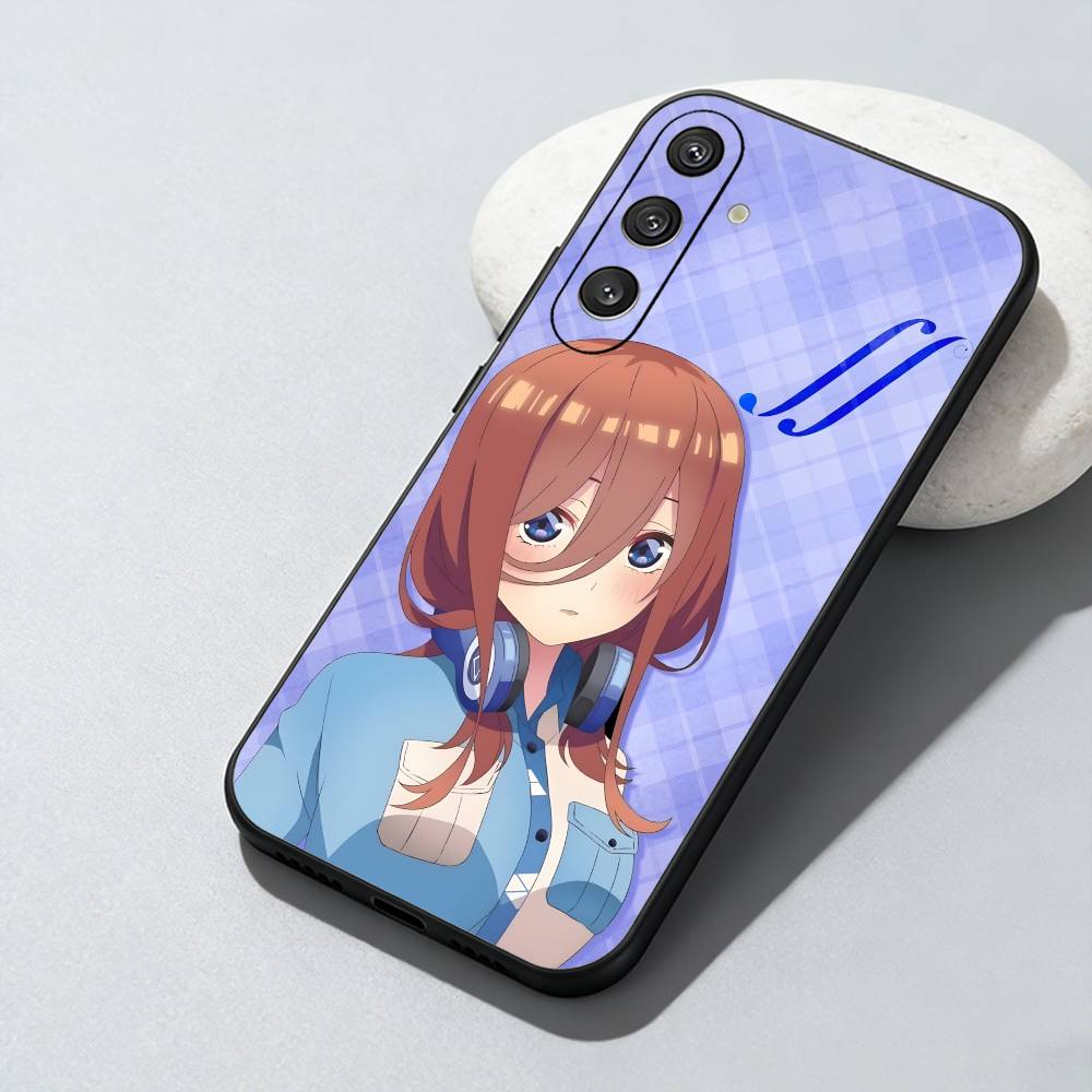 

The QQ M-Miku NaKano 5Toubun Phone Case For Samsung Galaxy A73,A72,A71,A70,A52,A51 Others Soft Black Cover Samsung a70