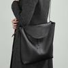 Leather Tote Bag, Underarm Bag, Simple and Fashionable Bucket Bag, Single-shoulder Crossbody Bag