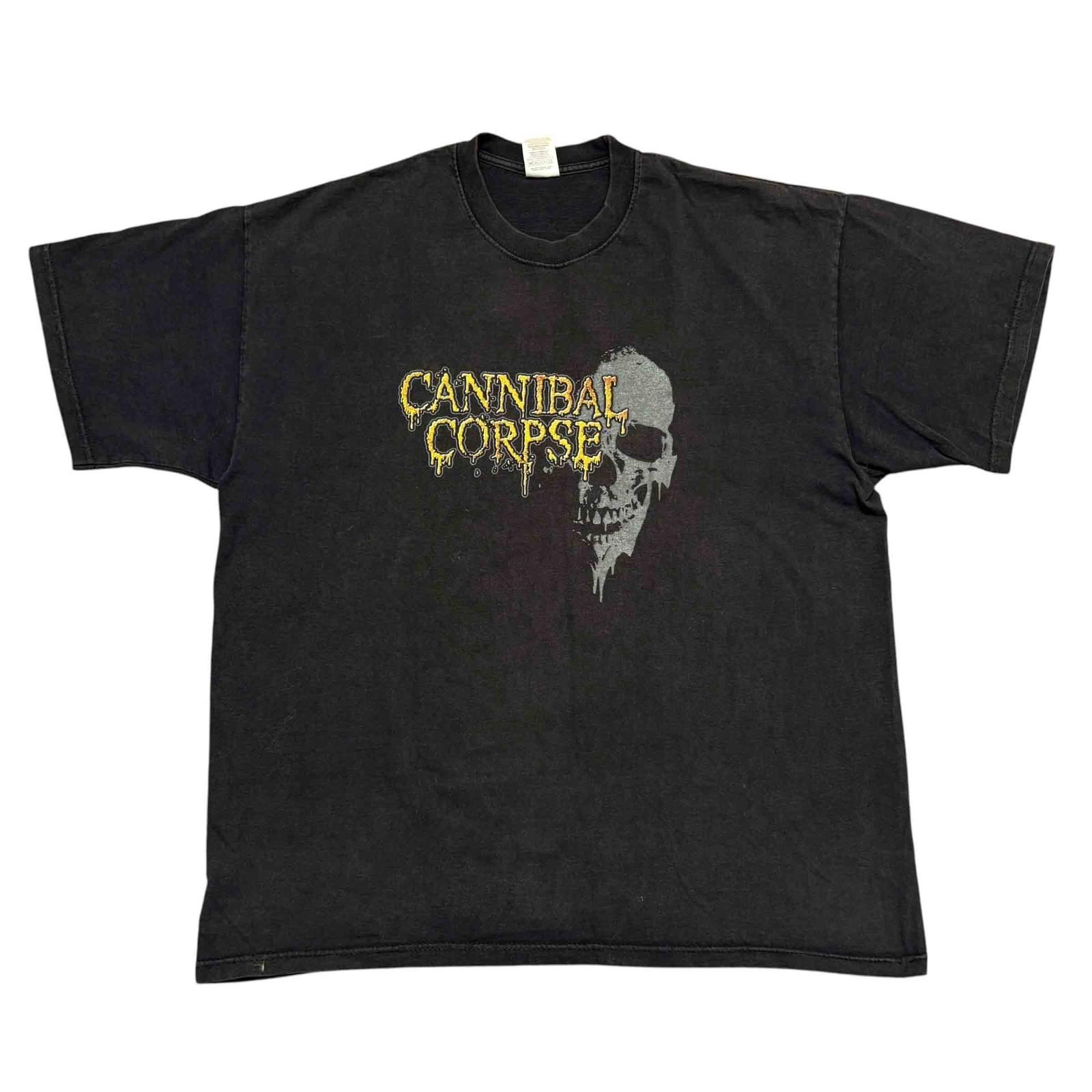 Vintage Cannibal Corpse Shirt XL Black Concert Death Metal Band Tee Morbid Angel Unisex T-Shirt S