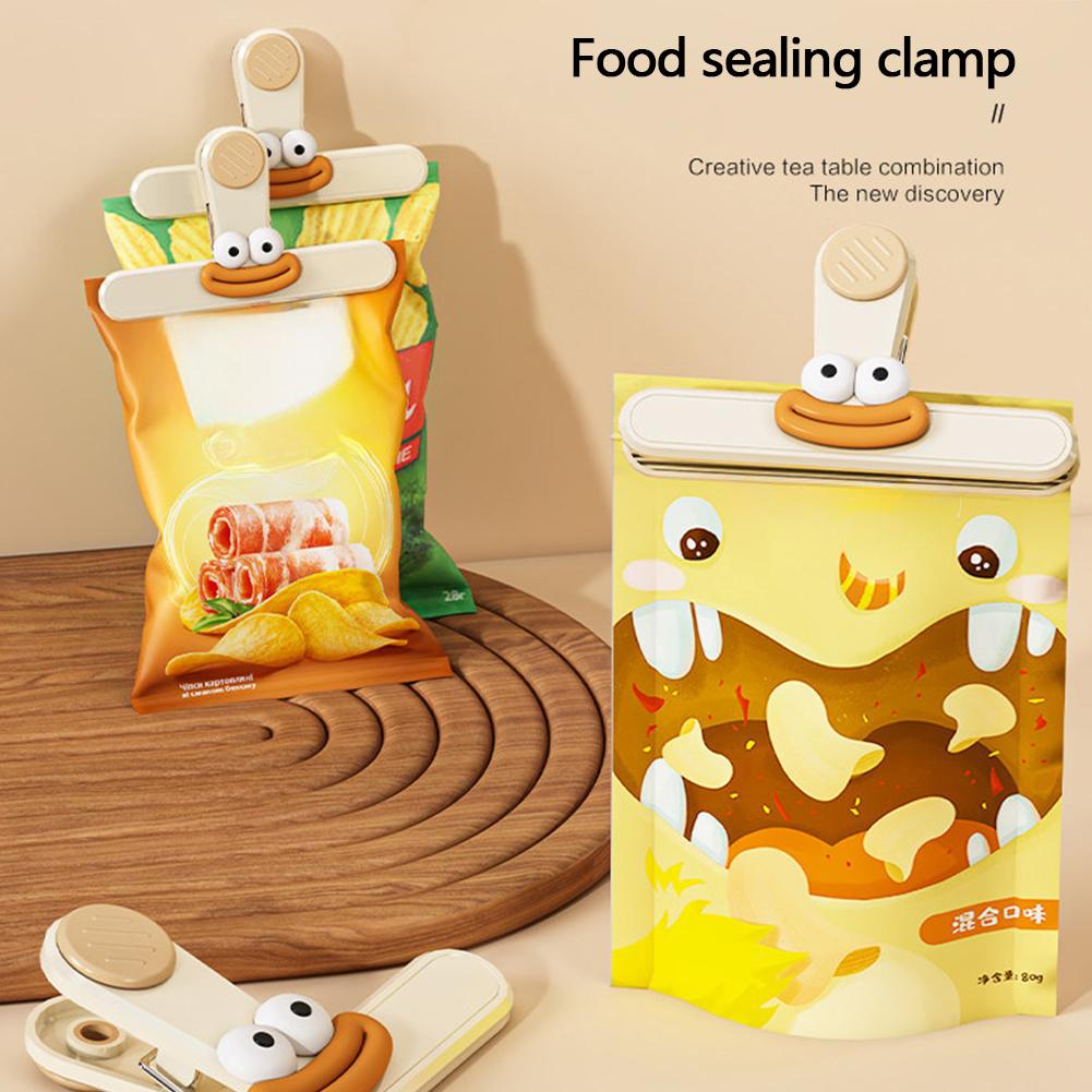 Creative Multifunctional Food Snack Sealing Clip Moisture Proof Food Preservation Kitchen Office Bag Clip Refrigerator Storage